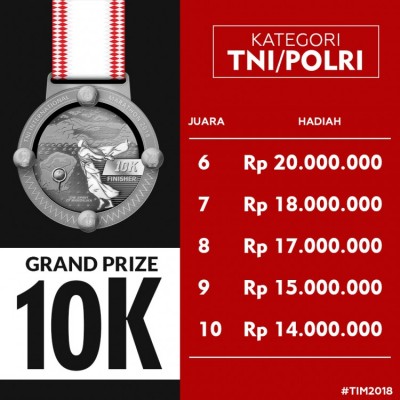 grand prize 10k kategori TNI/Polri